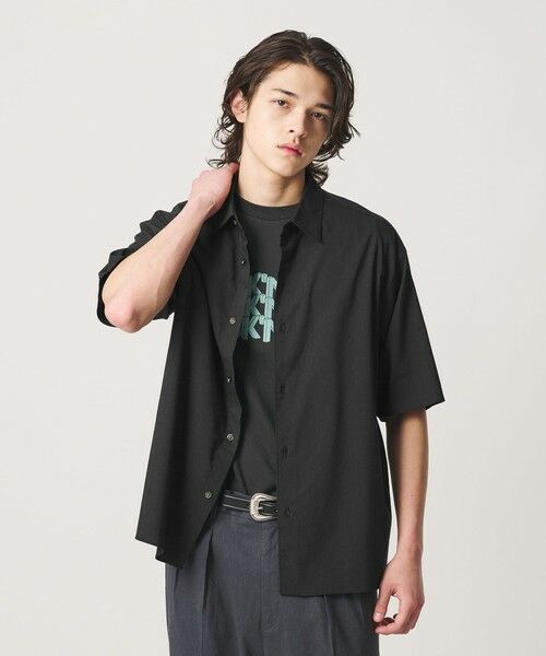 BEAUTY&YOUTH UNITED ARROWS / ビューティー&ユース ユナイテッドアローズ シャツ・ブラウス | タンブル リネン スクエア シャツ GRANDE型 | 詳細14