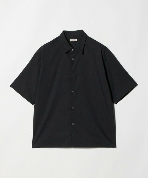 BEAUTY&YOUTH UNITED ARROWS / ビューティー&ユース ユナイテッドアローズ シャツ・ブラウス | タンブル リネン スクエア シャツ GRANDE型（BLACK）