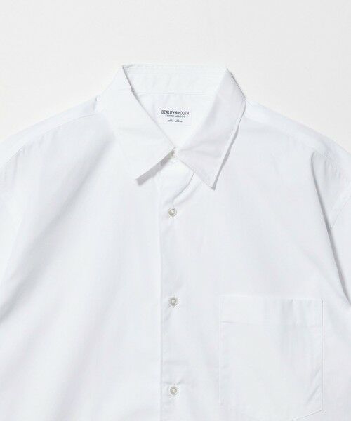 BEAUTY&YOUTH UNITED ARROWS / ビューティー&ユース ユナイテッドアローズ シャツ・ブラウス | HI-LINE 120/2 スーピマ ブロード レギュラー ショートスリーブ シャツ | 詳細3