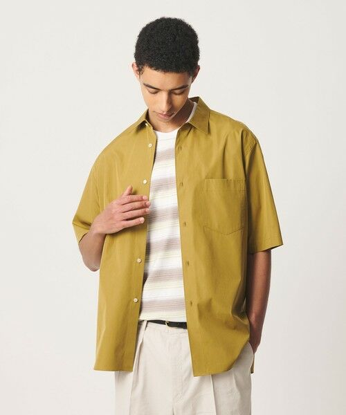 BEAUTY&YOUTH UNITED ARROWS / ビューティー&ユース ユナイテッドアローズ シャツ・ブラウス | HI-LINE 120/2 スーピマ ブロード レギュラー ショートスリーブ シャツ | 詳細9