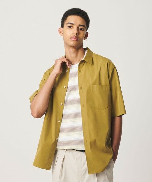BEAUTY&YOUTH UNITED ARROWS / ビューティー&ユース ユナイテッドアローズ シャツ・ブラウス | HI-LINE 120/2 スーピマ ブロード レギュラー ショートスリーブ シャツ（MUSTARD）