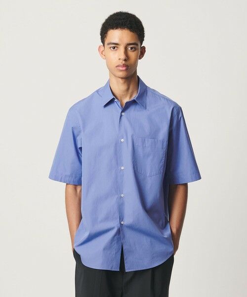 BEAUTY&YOUTH UNITED ARROWS / ビューティー&ユース ユナイテッドアローズ シャツ・ブラウス | HI-LINE 120/2 スーピマ ブロード レギュラー ショートスリーブ シャツ（LT.BLUE）