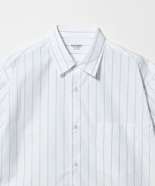 BEAUTY&YOUTH UNITED ARROWS / ビューティー&ユース ユナイテッドアローズ シャツ・ブラウス | HI-LINE 120/2 スーピマ ブロード レギュラー ショートスリーブ シャツ | 詳細29