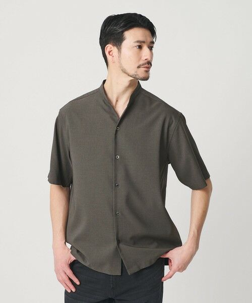 BEAUTY&YOUTH UNITED ARROWS / ビューティー&ユース ユナイテッドアローズ シャツ・ブラウス | 【WEB限定 WARDROBE SMART】 Reflax スキッパー シャツ（DK.GRAY）