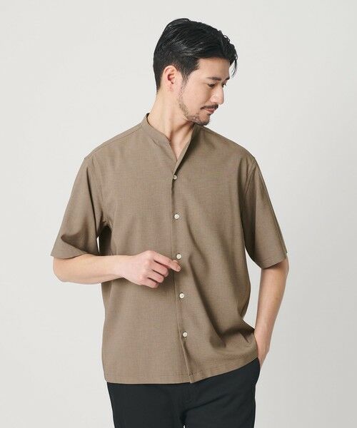 BEAUTY&YOUTH UNITED ARROWS / ビューティー&ユース ユナイテッドアローズ シャツ・ブラウス | 【WEB限定 WARDROBE SMART】 Reflax スキッパー シャツ（BEIGE）