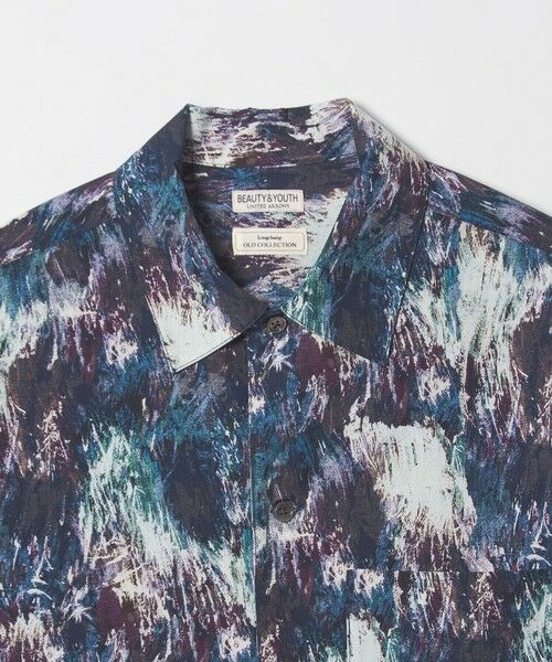 BEAUTY&YOUTH UNITED ARROWS / ビューティー&ユース ユナイテッドアローズ シャツ・ブラウス | ロンシャン ブラッシュド パターン キャンプ シャツ GRANDE型 | 詳細2