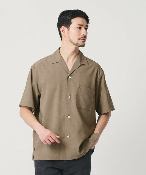 BEAUTY&YOUTH UNITED ARROWS / ビューティー&ユース ユナイテッドアローズ シャツ・ブラウス | 【WEB限定 WARDROBE SMART】 Reflax オープンカラー シャツ（BEIGE）