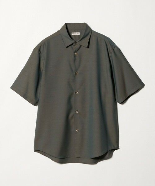 BEAUTY&YOUTH UNITED ARROWS / ビューティー&ユース ユナイテッドアローズ シャツ・ブラウス | 尾州 TW レギュラー ショートスリーブ シャツ GRANDE TAPERD型 ウォッシャブル MADE IN JAPAN（OLIVE）