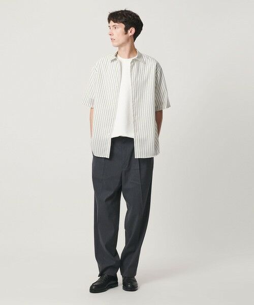 BEAUTY&YOUTH UNITED ARROWS / ビューティー&ユース ユナイテッドアローズ シャツ・ブラウス | 尾州 ストライプ レギュラー ショートスリーブ シャツ GRANDE TAPERD型 ウォッシャブル MADE IN JAPAN | 詳細2