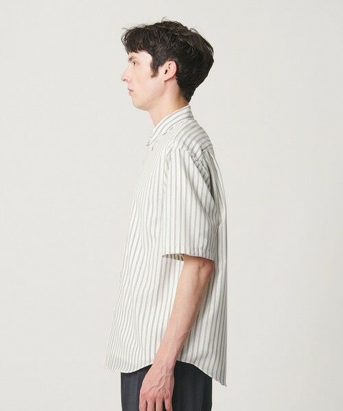 BEAUTY&YOUTH UNITED ARROWS / ビューティー&ユース ユナイテッドアローズ シャツ・ブラウス | 尾州 ストライプ レギュラー ショートスリーブ シャツ GRANDE TAPERD型 ウォッシャブル MADE IN JAPAN | 詳細6