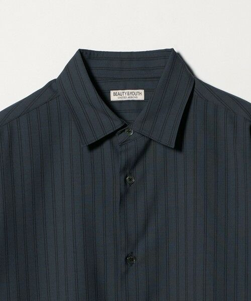 BEAUTY&YOUTH UNITED ARROWS / ビューティー&ユース ユナイテッドアローズ シャツ・ブラウス | 尾州 ストライプ レギュラー ショートスリーブ シャツ GRANDE TAPERD型 ウォッシャブル MADE IN JAPAN | 詳細4
