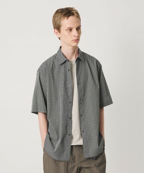 BEAUTY&YOUTH UNITED ARROWS / ビューティー&ユース ユナイテッドアローズ シャツ・ブラウス | チェック ショートスリーブ レギュラー シャツ FORM型 | 詳細1