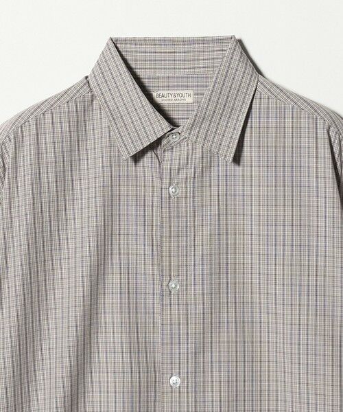BEAUTY&YOUTH UNITED ARROWS / ビューティー&ユース ユナイテッドアローズ シャツ・ブラウス | チェック ショートスリーブ レギュラー シャツ FORM型 | 詳細8