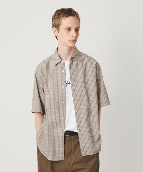 BEAUTY&YOUTH UNITED ARROWS / ビューティー&ユース ユナイテッドアローズ シャツ・ブラウス | チェック ショートスリーブ レギュラー シャツ FORM型 | 詳細5
