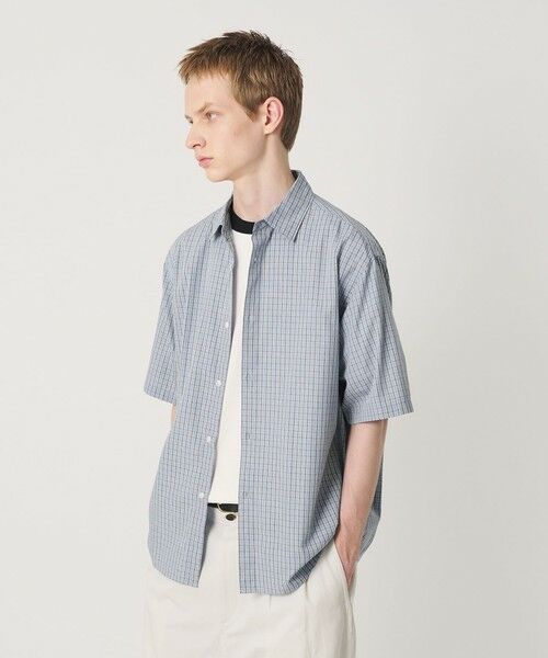 BEAUTY&YOUTH UNITED ARROWS / ビューティー&ユース ユナイテッドアローズ シャツ・ブラウス | チェック ショートスリーブ レギュラー シャツ FORM型 | 詳細10