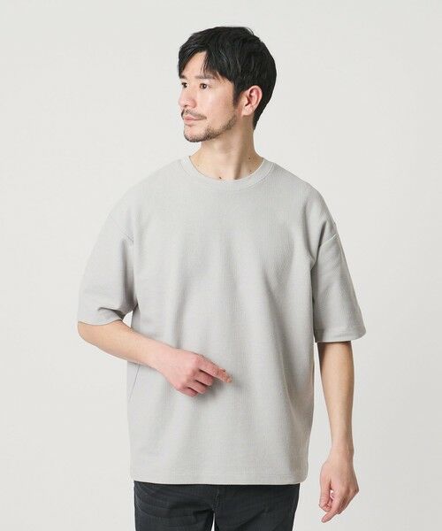 BEAUTY&YOUTH UNITED ARROWS / ビューティー&ユース ユナイテッドアローズ カットソー | 【WEB限定 WARDROBE SMART】エアリー カノコ カットソー	【抗菌防臭・UVカット】（LT.GRAY）