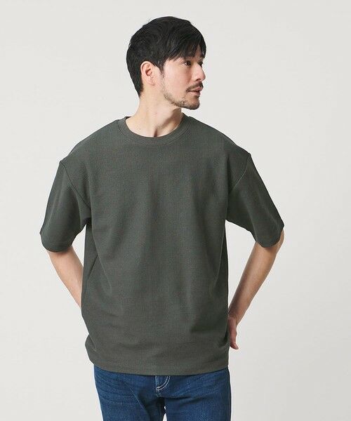 BEAUTY&YOUTH UNITED ARROWS / ビューティー&ユース ユナイテッドアローズ カットソー | 【WEB限定 WARDROBE SMART】エアリー カノコ カットソー	【抗菌防臭・UVカット】（DK.GRAY）