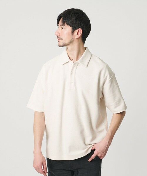 BEAUTY&YOUTH UNITED ARROWS / ビューティー&ユース ユナイテッドアローズ ポロシャツ | 【WEB限定 WARDROBE SMART】エアリー カノコ ポロシャツ	【抗菌防臭・UVカット】（OFF WHITE）