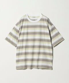 BEAUTY&YOUTH UNITED ARROWS / ビューティー&ユース ユナイテッドアローズ Tシャツ | オンブレ ボーダー クルーネック Tシャツ