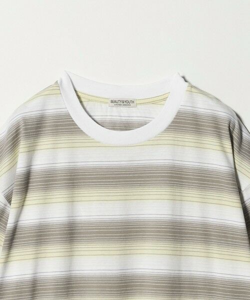 BEAUTY&YOUTH UNITED ARROWS / ビューティー&ユース ユナイテッドアローズ Tシャツ | オンブレ ボーダー クルーネック Tシャツ | 詳細7