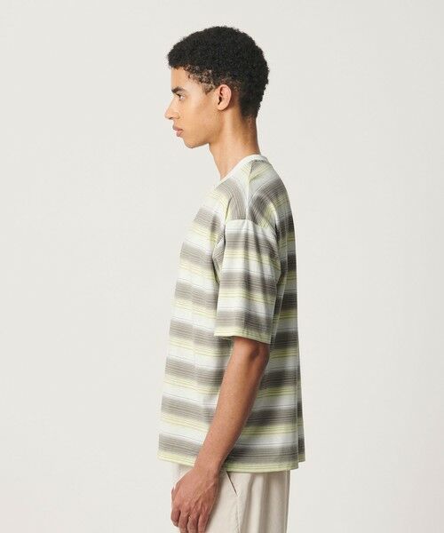 BEAUTY&YOUTH UNITED ARROWS / ビューティー&ユース ユナイテッドアローズ Tシャツ | オンブレ ボーダー クルーネック Tシャツ | 詳細4