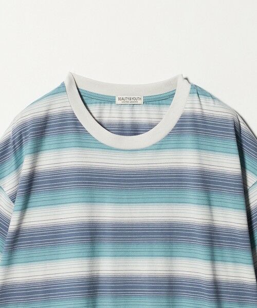 BEAUTY&YOUTH UNITED ARROWS / ビューティー&ユース ユナイテッドアローズ Tシャツ | オンブレ ボーダー クルーネック Tシャツ | 詳細4