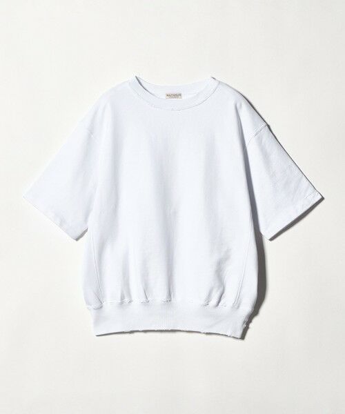BEAUTY&YOUTH UNITED ARROWS / ビューティー&ユース ユナイテッドアローズ カットソー | クラッシュ ショートスリーブ スウェット（WHITE）
