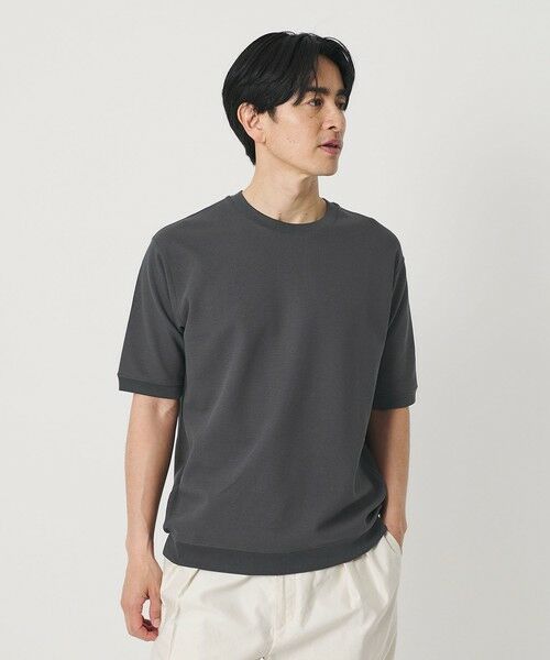 BEAUTY&YOUTH UNITED ARROWS / ビューティー&ユース ユナイテッドアローズ カットソー | ライト ダブルフェイス ジオメ クルーネック Tシャツ 抗菌防臭 | 詳細5