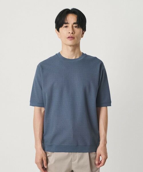 BEAUTY&YOUTH UNITED ARROWS / ビューティー&ユース ユナイテッドアローズ カットソー | ライト ダブルフェイス ジオメ クルーネック Tシャツ 抗菌防臭 | 詳細16