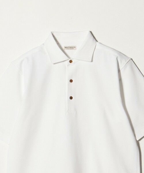 BEAUTY&YOUTH UNITED ARROWS / ビューティー&ユース ユナイテッドアローズ カットソー | クール ハイゲージ モクロディ ポロシャツ 接触冷感 抗菌防臭 | 詳細5
