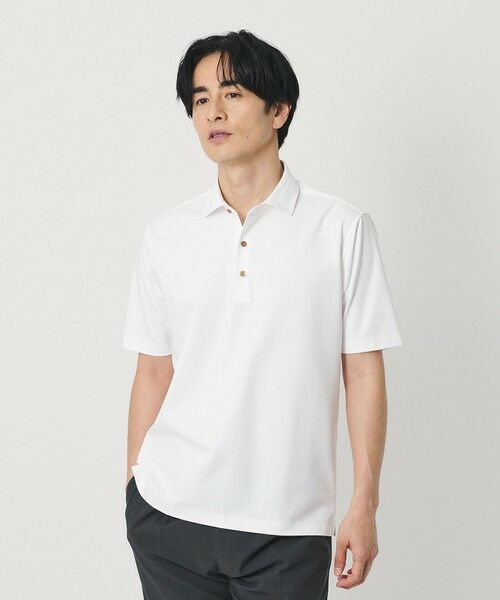 BEAUTY&YOUTH UNITED ARROWS / ビューティー&ユース ユナイテッドアローズ カットソー | クール ハイゲージ モクロディ ポロシャツ 接触冷感 抗菌防臭 | 詳細1