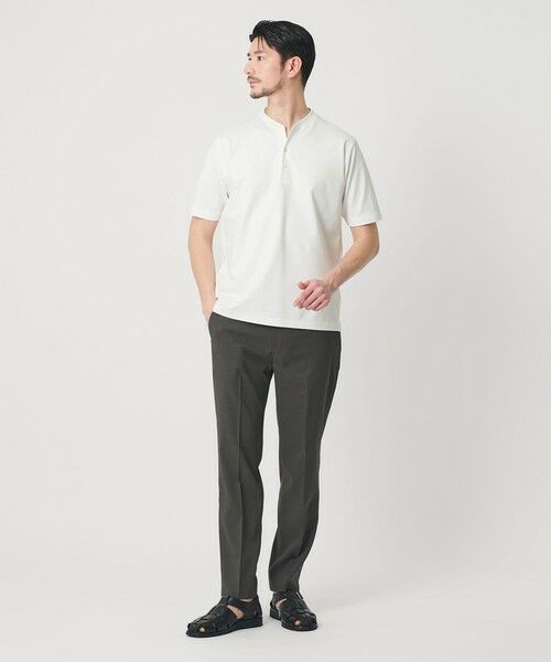 BEAUTY&YOUTH UNITED ARROWS / ビューティー&ユース ユナイテッドアローズ カットソー | 【WEB限定 WARDROBE SMART】クール ハイゲージ モクロディ ヘンリーネック カットソー【抗菌防臭・接触冷感】 | 詳細2