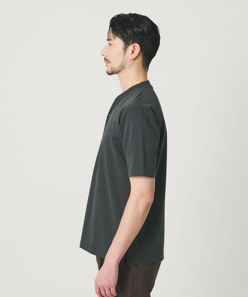 BEAUTY&YOUTH UNITED ARROWS / ビューティー&ユース ユナイテッドアローズ カットソー | 【WEB限定 WARDROBE SMART】クール ハイゲージ モクロディ ヘンリーネック カットソー【抗菌防臭・接触冷感】 | 詳細12
