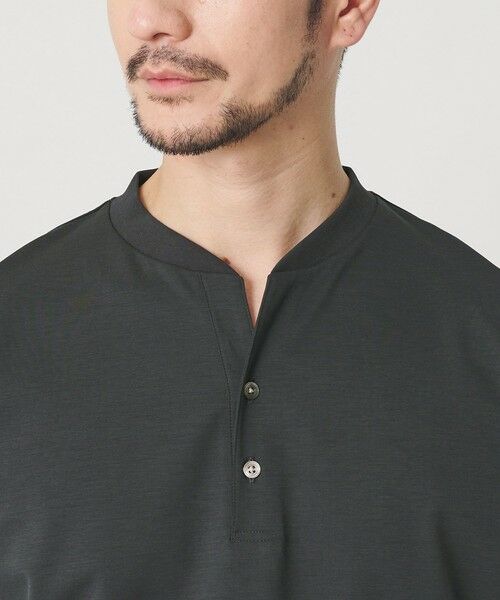 BEAUTY&YOUTH UNITED ARROWS / ビューティー&ユース ユナイテッドアローズ カットソー | 【WEB限定 WARDROBE SMART】クール ハイゲージ モクロディ ヘンリーネック カットソー【抗菌防臭・接触冷感】 | 詳細14