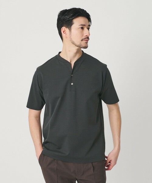 BEAUTY&YOUTH UNITED ARROWS / ビューティー&ユース ユナイテッドアローズ カットソー | 【WEB限定 WARDROBE SMART】クール ハイゲージ モクロディ ヘンリーネック カットソー【抗菌防臭・接触冷感】 | 詳細8