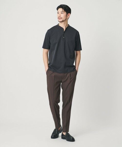BEAUTY&YOUTH UNITED ARROWS / ビューティー&ユース ユナイテッドアローズ カットソー | 【WEB限定 WARDROBE SMART】クール ハイゲージ モクロディ ヘンリーネック カットソー【抗菌防臭・接触冷感】 | 詳細9