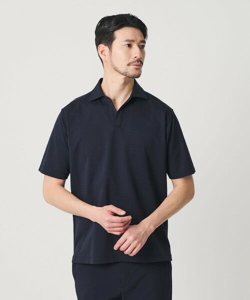 BEAUTY&YOUTH UNITED ARROWS / ビューティー&ユース ユナイテッドアローズ ポロシャツ | 【WEB限定 WARDROBE SMART】クール ハイゲージ モクロディ スキッパー ポロシャツ【抗菌防臭・接触冷感】 | 詳細8