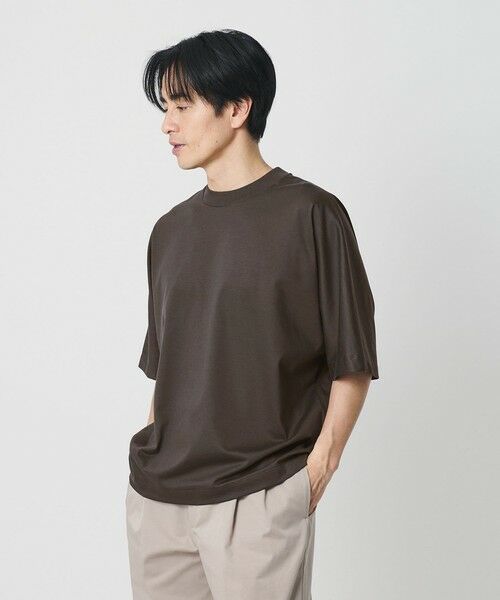 BEAUTY&YOUTH UNITED ARROWS / ビューティー&ユース ユナイテッドアローズ Tシャツ | スビン ドルマン ハーフスリーブ クルーネック Tシャツ（DK.GRAY）