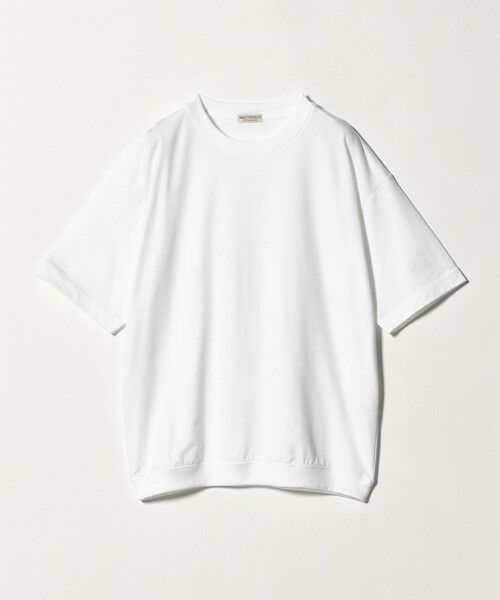 BEAUTY&YOUTH UNITED ARROWS / ビューティー&ユース ユナイテッドアローズ Tシャツ | 金政メリヤス メロー コットン スウェット Ｔシャツ MADE IN JAPAN（WHITE）