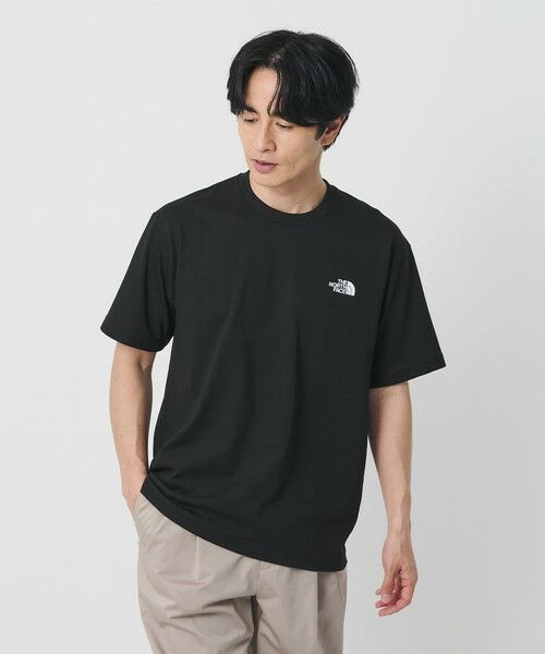 BEAUTY&YOUTH UNITED ARROWS / ビューティー&ユース ユナイテッドアローズ カットソー | <THE NORTH FACE>バック スクエア トラバース ロゴ Tシャツ(BLACK)