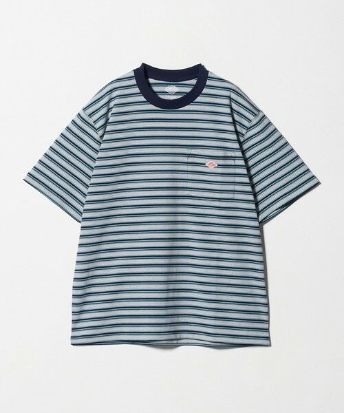 BEAUTY&YOUTH UNITED ARROWS / ビューティー&ユース ユナイテッドアローズ カットソー | ＜DANTON＞ポケット ボーダー Tシャツ（TURQUOISE）