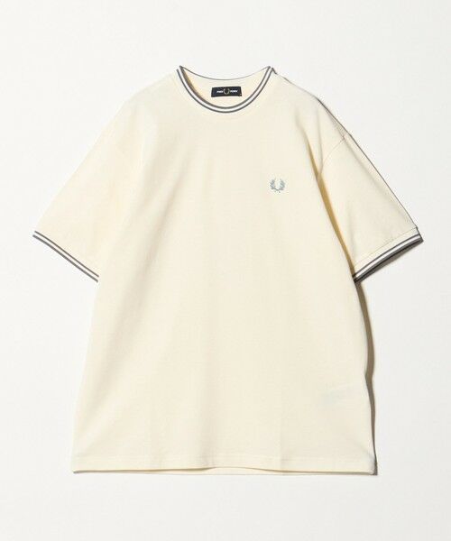BEAUTY&YOUTH UNITED ARROWS / ビューティー&ユース ユナイテッドアローズ Tシャツ | 【別注】＜FRED PERRY＞ツインティップ クルーネック Tシャツ（OFF WHITE）