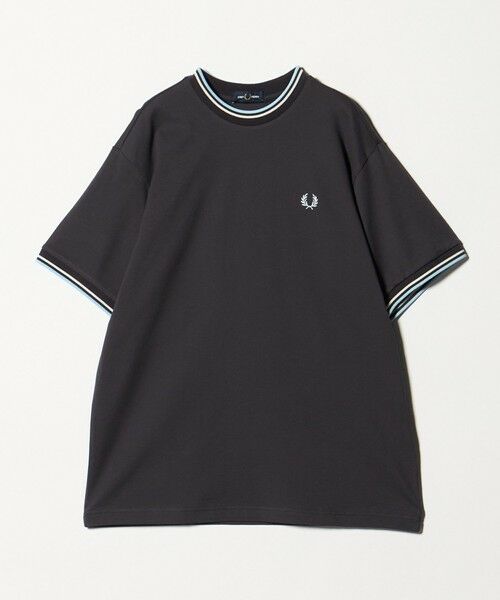 BEAUTY&YOUTH UNITED ARROWS / ビューティー&ユース ユナイテッドアローズ Tシャツ | 【別注】＜FRED PERRY＞ツインティップ クルーネック Tシャツ（DK.GRAY）