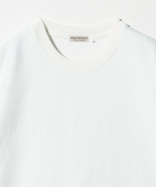 BEAUTY&YOUTH UNITED ARROWS / ビューティー&ユース ユナイテッドアローズ Tシャツ | フュージョンツイル クルーネック Tシャツ UVカット 透け防止 ストレッチ | 詳細3