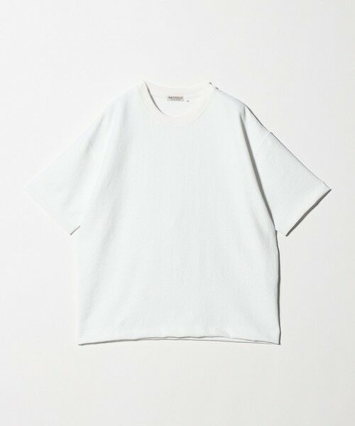 BEAUTY&YOUTH UNITED ARROWS / ビューティー&ユース ユナイテッドアローズ Tシャツ | フュージョンツイル クルーネック Tシャツ UVカット 透け防止 ストレッチ（WHITE）