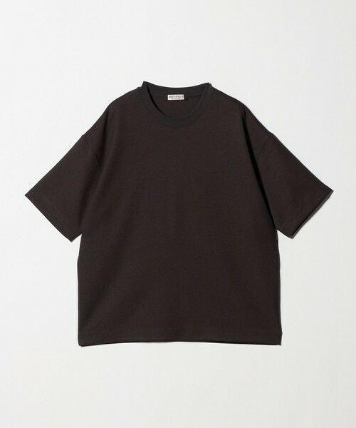 BEAUTY&YOUTH UNITED ARROWS / ビューティー&ユース ユナイテッドアローズ Tシャツ | フュージョンツイル クルーネック Tシャツ UVカット 透け防止 ストレッチ（DK.GRAY）