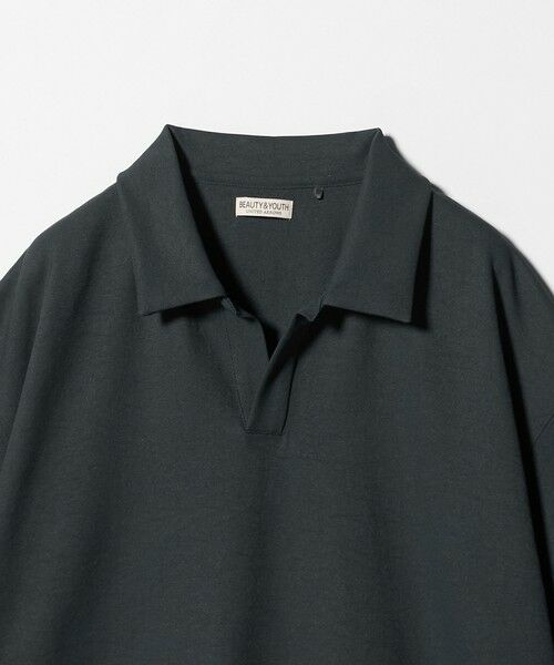 BEAUTY&YOUTH UNITED ARROWS / ビューティー&ユース ユナイテッドアローズ カットソー | フュージョン ツイル スキッパー Tシャツ UVカット 透け防止 ストレッチ | 詳細21