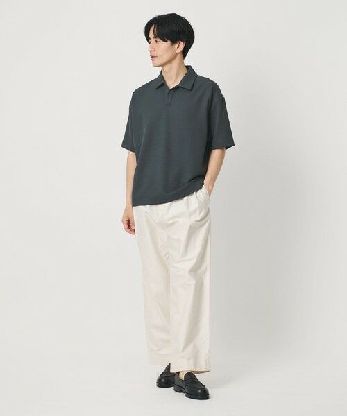 BEAUTY&YOUTH UNITED ARROWS / ビューティー&ユース ユナイテッドアローズ カットソー | フュージョン ツイル スキッパー Tシャツ UVカット 透け防止 ストレッチ | 詳細16