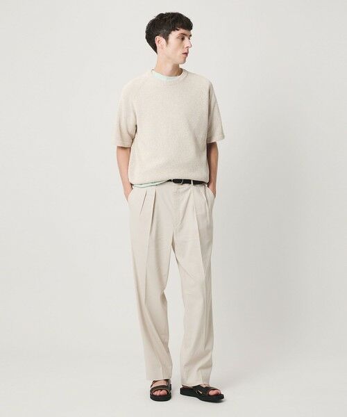 BEAUTY&YOUTH UNITED ARROWS / ビューティー&ユース ユナイテッドアローズ ニット・セーター | ペーパーヤーン サドルスリーブ クルーネック ニット ウォッシャブル | 詳細7