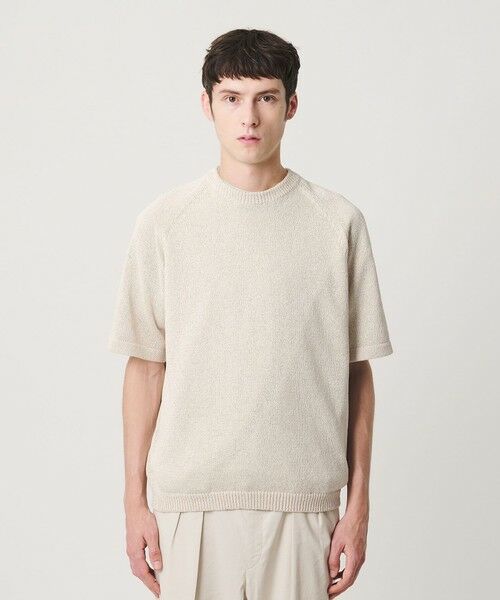 BEAUTY&YOUTH UNITED ARROWS / ビューティー&ユース ユナイテッドアローズ ニット・セーター | ペーパーヤーン サドルスリーブ クルーネック ニット ウォッシャブル | 詳細8